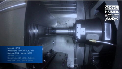 德国格劳博5轴联动通用加工中心g550加工保险杠模具